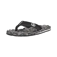 volcom homme tongs inclinables tongues, combo gris, 44.5 eu
