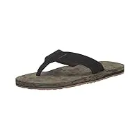 volcom sandales victor tongs homme, camouflage fonc -nouveau, 46 eu