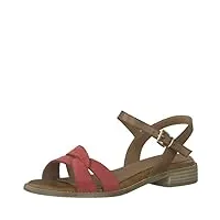 marco tozzi femme damen 2-2-28123-20 sandale, rouge (red comb, 39 eu
