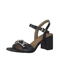 marco tozzi femme damen 2-2-28363-20 sandale à talon, noir, 39 eu