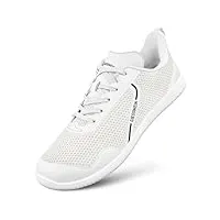 giesswein barefoot hommes blanc arctique 40 - chaussures pieds nus en mérinos pour hommes, baskets de fitness pour le sport en plein air, chaussures de trail, sneakers pour hommes en laine mérinos