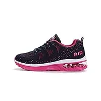 sotirsvs homme femme baskets chaussures gym fitness sport sneakers course décontractées sport jogging léger chaussures de tennis blue pink 36 eu