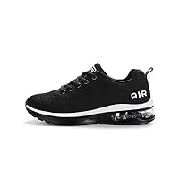 sotirsvs homme femme baskets chaussures gym fitness sport sneakers course décontractées sport jogging léger chaussures de tennis black 40 eu