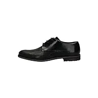 bugatti homme zanerio chaussures à lacets, noir, 45 eu
