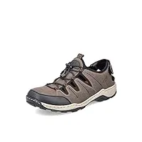 rieker homme chaussures à lacets 08085, monsieur chaussures confortables,chaussure basse confort,lacets,marron (braun kombi / 24),43 eu / 9 uk