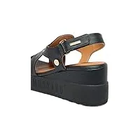 mustang femme 1459-802 sandale, noir, 42 eu