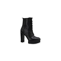 guess fl8bslele10-black bills2 heeled shoes female black 36