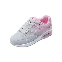 jomix chaussures de sport running basket femme chaussures de marche sport baskets gymnasium tennis sneakers pour femme (gris rose, 38)