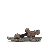 merrell huntington sandales en cuir pour homme, terre, 45 eu