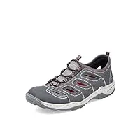 rieker homme chaussures à lacets 08065, monsieur chaussures confortables,chaussure basse confort,lacets,confortable,gris (grau / 46),41 eu / 7.5 uk