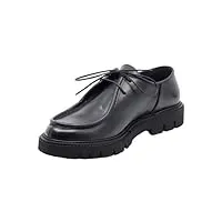 seboy's chaussure à lacets homme 1046 en cuir noir, noir , 44 eu