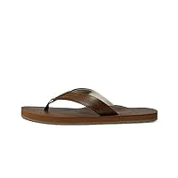 hurley sandal one and only leather, tongues homme, marrón, 41 eu
