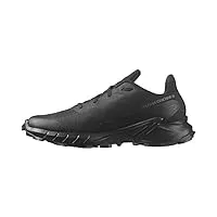 salomon alphacross 5 chaussures de trail running pour homme, accroche puissante, confort longue durée, performance et polyvalence, black, 43 1/3