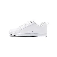 dc shoes court graffik - baskets - femme - 38.5 - blanc.