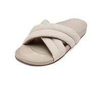 olukai hila sandales de plage pour femme, tongs imperméables, à porter toute la journée et ajustement ultra doux et confortable, nuageux/nuageux, 38 eu