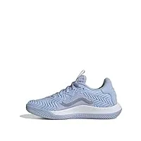 adidas femme solematch control w clay sneaker, blue dawn/matte silver/ftwr white, 39 1/3 eu