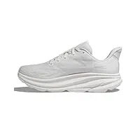 hoka one one femme w clifton 9 sneaker, white/white, 38 2/3 eu