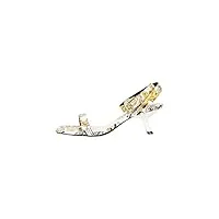 sandales femme blanc sandales à motifs logo couture, blanc, 36 eu