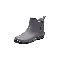 realpaks women's short rain boots bg 8/2 - bottes de pluie pour femmes - bottines pour femmes - bottes courtes en caoutchouc pour femmes (gris, 36)