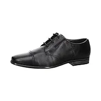 bugatti homme armo comfort chaussures basses à lacets, noir, 40 eu