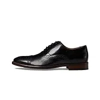 johnston & murphy conard 2.0 - chaussures habillées pour homme - chaussures habillées en cuir italien riche - chaussures de travail pour homme - semelle rembourrée et semelle en caoutchouc, noir /