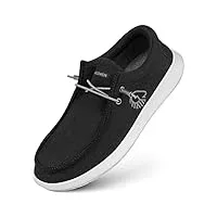 giesswein mocassin mérinos hommes noir 44 - slip on chaussures en laine mérinos, slipper confort, chaussures basses pour hommes, confortables & légères, sneakers à enfiler