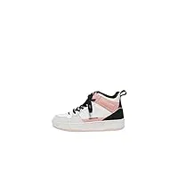 only femme onlsaphire-2 pu high sneaker noos basket, white/detail:black, 39 eu