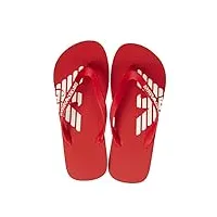 emporio armani tongs homme chaussons de plage ou de piscine article xvqs06 xn746 shoes beachwear, 00115 red + white, 44