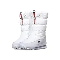 mcnuss bottes de neige d'hiver pour femme avec fermeture éclair conçues pour le confort, bottes d'hiver imperméables doublées de fourrure givrées chaudes antidérapantes