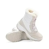 mcnuss bottes de neige chaudes doublées de fourrure antidérapantes mi-mollet imperméables et résistantes au froid pour femmes et filles