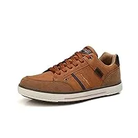 arrigo bello basket hommes chaussure sneaker marche espadrilles confortable soulier mode baskets taille 41-46 (a3 marron,taille_41)