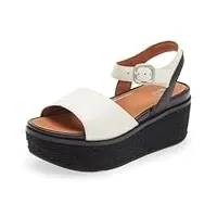 fitflop™ eloise sandales espadrilles compensées avec bride arrière pour femme, crème, 39 eu