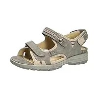 waldläufer sandales confortables jusqu'à 30 mm, grises, gris, 38 eu