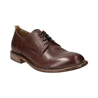 moma chaussures à lacets 2as402-nac en cuir lisse marron pour homme, marron, 41.5 eu