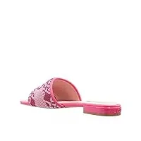 chaussures liu jo pour femme, modèle sandales sa3131ex014, fabriquées en cuir synthétique., rose, 39 eu
