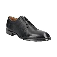 moma chaussures à lacets 2as447-nac en cuir lisse pour homme - noir, noir , 45 eu