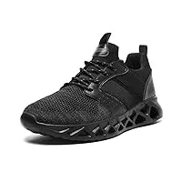bubudeng basket jogging sneakers hommes chaussure de course trainer tennis sport homme gym running chaussure fitness ourdoor sneakers noir 43