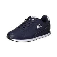 kappa mixte logo feeve chaussure de marche, blue marine white, 42 eu