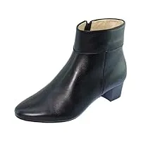 escarpins d'hotesses - escarpins d'hotesses malaga alarm free bottine chaussure uniforme femme bout rond fin à petit talon couleur - cuir noir, taille - 38