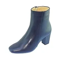 escarpins d'hotesses - escarpins d'hotesses pulkovo alarm free bottine chaussure uniforme femme bout carré fin à talon haut couleur - cuir bleu marine, taille - 41