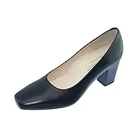 escarpins d'hotesses - escarpins d'hotesses orson 2 alarm free escarpin chaussure uniforme femme bout carré fin à talon haut couleur - cuir noir, taille - 37