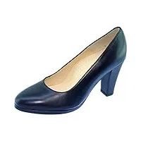 escarpins d'hotesses - escarpins d'hotesses vip alarm free escarpin chaussure uniforme femme plateforme & talon haut couleur - cuir bleu marine, taille - 40
