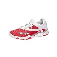 kempa femme wing lite 2.0 women handball, chaussures de sport, blanc/rouge, 41 eu