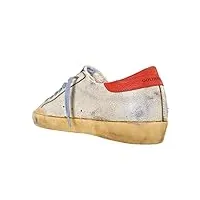 golden goose chaussures de sport homme vintage superstar 82170 blanc vert orange, blanc vert orange, 43 eu