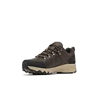 columbia peakfreak ii outdry leather, chaussures de trekking et de randonnée taille basse, cordovan, black,