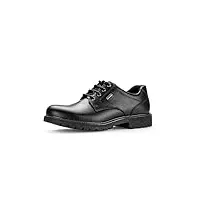pius gabor homme chaussures à lacets, monsieur chaussures confortables,gore-tex,cuir certifié,semelle amovible,noir (black) / 01,48.5 eu / 13 uk