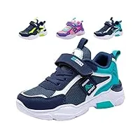 chaussures de sport garçon 26 enfants basket walking shoes s3 léger chaussures athlétiques chaussure de course mode respirant en salle compétition entraînement chaussures Été bleu