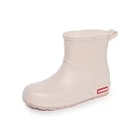 rumkok bottine caoutchouc femme, extérieur imperméable à l'eau confortable antidérapant bottes de pluie, chaussures de travail, beige, 38 eu