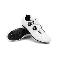 hixingo chaussures de cyclisme pour hommes chaussures d'équitation sur route et montagne, unisexe look spd/spd-sl respirantes semelle dure chaussures de vélo