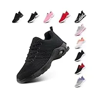 chaussure de course femme respirante légères chaussures de sport gym fitness athlétiques chaussures de running confortables jogging sneakers noir eu 38